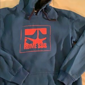 Rome snowboards lined sweatshirt